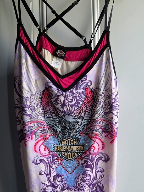 Harley-Davidson Tops - Harley-Davidson Women's Pink & Lavender Graphic Tank Top